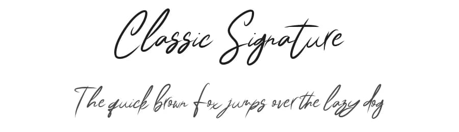 Classic Signature by Elbanadha Creative — Script Handwritten Font