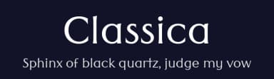 Classica by Wojciech Kalinowski — Serif Font — thumbnail 2