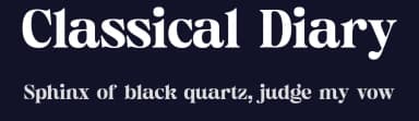 Classical Diary by Letterhend Studio — Serif Font — thumbnail 2