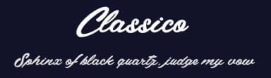 Classico by dcoxy - Greg Medina — Script Handwritten Font — thumbnail 2
