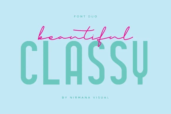 Classy Beautiful Duo Font by Sigit Dwipa — Script Handwritten Font