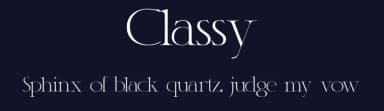 Classy by Typefactoryco — Serif Font — thumbnail 2
