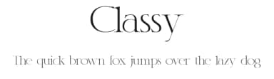 Classy by Typefactoryco — Serif Font — thumbnail 1