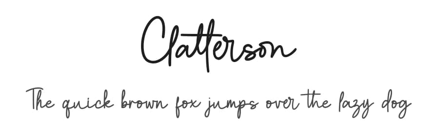Clatterson by Alpaprana Studio — Script Handwritten Font