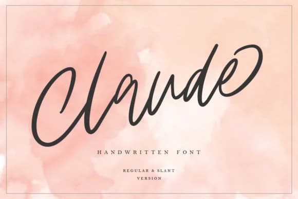 Claude Family Font by Geranium.co — Script Handwritten Font — preview 1