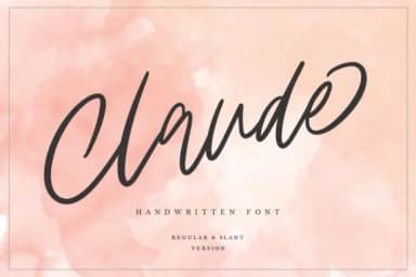 Claude Family Font by Geranium.co — Script Handwritten Font — thumbnail 1