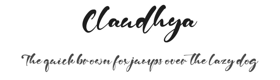Claudhya by Staircase Studio — Script Handwritten Font