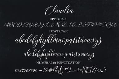 Claudia Font by Mrletters — Script Handwritten Font — thumbnail 6