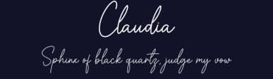 Claudia by Graphix Line Studio — Script Handwritten Font — thumbnail 2