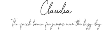 Claudia by Graphix Line Studio — Script Handwritten Font — thumbnail 1