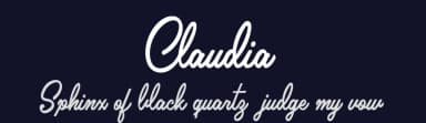 Claudia by Billy Argel Fonts ® — Script Handwritten Font — thumbnail 2