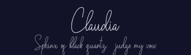 Claudia by Claudia — Script Handwritten Font — thumbnail 2