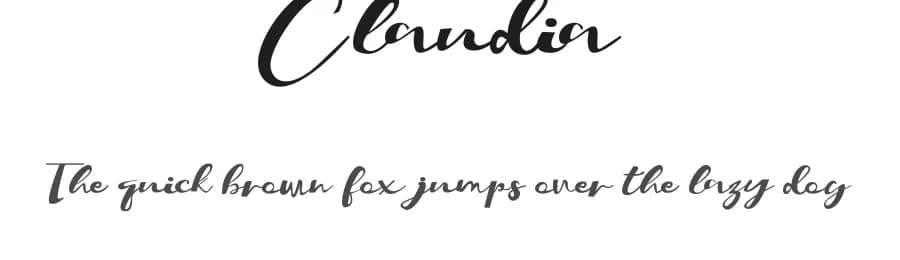 Claudia by One Design — Script Handwritten Font