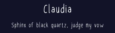 Claudia by Claudia Manca — Script Handwritten Font — thumbnail 2