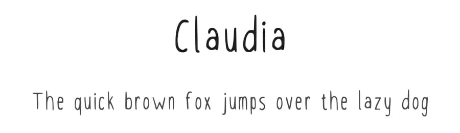 Claudia by Claudia Manca — Script Handwritten Font