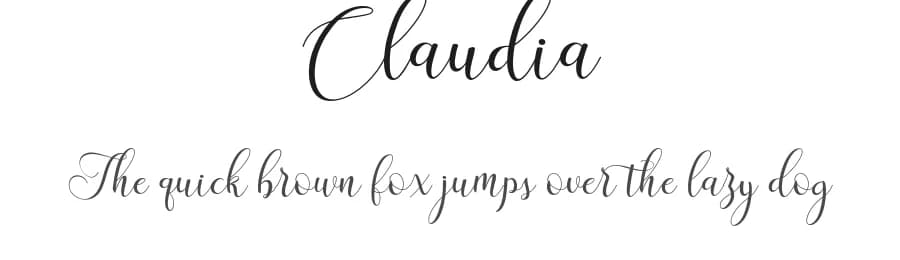Claudia by Mr Letters — Script Handwritten Font