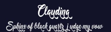 Claudina by Billy Argel Fonts ® — Script Handwritten Font — thumbnail 2