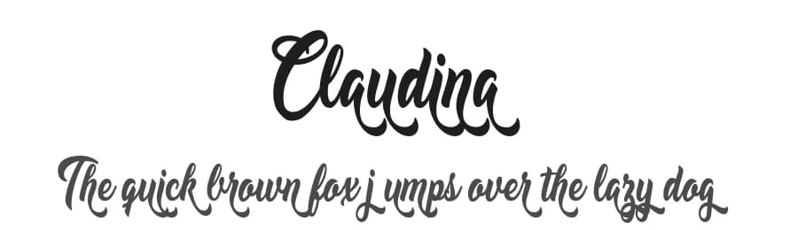 Claudina by Billy Argel Fonts ® — Script Handwritten Font