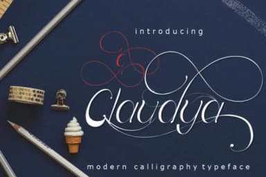 Claudya Font by jehansyah251 — Script Handwritten Font — thumbnail 1