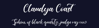 Claudya Coast by Kong Font — Script Handwritten Font — thumbnail 2