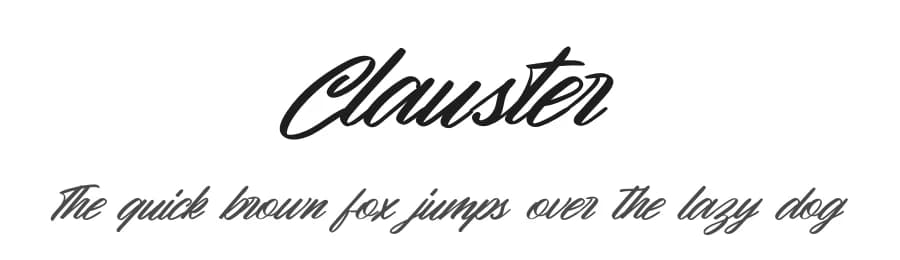 Clauster by Staircase Studio — Script Handwritten Font