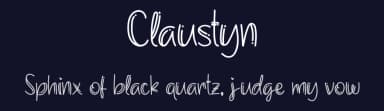 Claustyn by Vunira Design — Script Handwritten Font — thumbnail 2