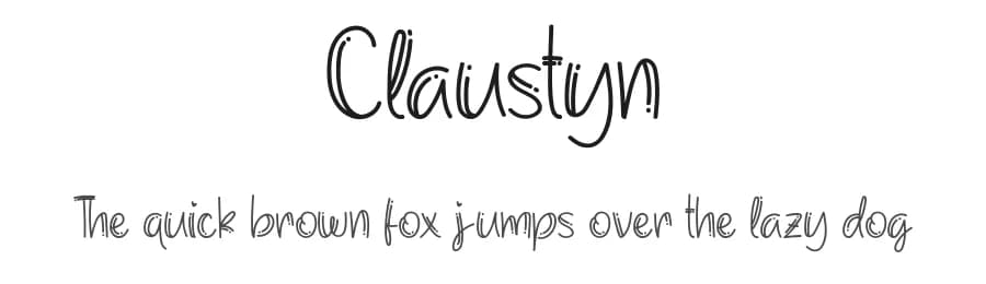 Claustyn by Vunira Design — Script Handwritten Font