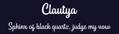 Clautya by Iqbal Habibi — Script Handwritten Font — thumbnail 2