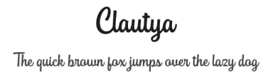 Clautya by Iqbal Habibi — Script Handwritten Font — thumbnail 1