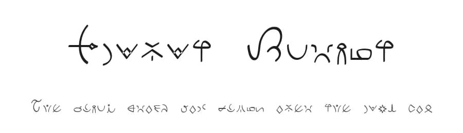 Clavat Script by hechicero — Dingbats Font