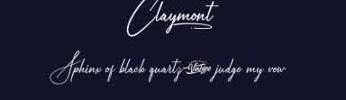 Claymont by VinType — Script Handwritten Font — thumbnail 2