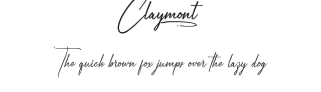 Claymont by VinType — Script Handwritten Font