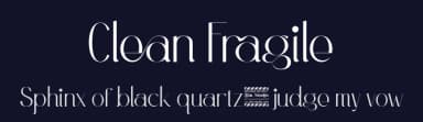 Clean Fragile by Din Studio — Sans Serif Font — thumbnail 2