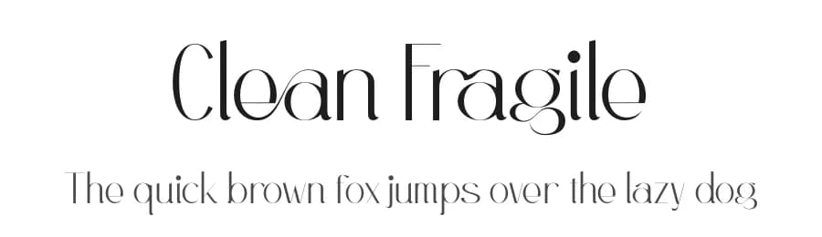 Clean Fragile by Din Studio — Sans Serif Font