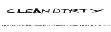 Clean Dirty by Xerographer Fonts — Script Handwritten Font — thumbnail 1