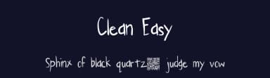Clean Easy by Xerographer Fonts — Script Handwritten Font — thumbnail 2