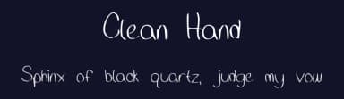 Clean Hand by Alyssa Krogstad — Script Handwritten Font — thumbnail 2