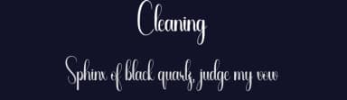 Cleaning by Andi Moz — Script Handwritten Font — thumbnail 2