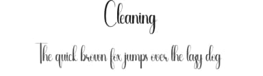 Cleaning by Andi Moz — Script Handwritten Font — thumbnail 1