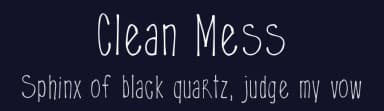 Clean Mess by Ray Sauer — Script Handwritten Font — thumbnail 2
