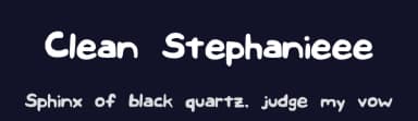 Clean Stephanieee by S Y — Script Handwritten Font — thumbnail 2