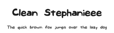 Clean Stephanieee by S Y — Script Handwritten Font — thumbnail 1