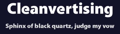Cleanvertising by Cleanvertising.com — Sans Serif Font — thumbnail 2