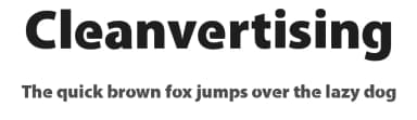 Cleanvertising by Cleanvertising.com — Sans Serif Font — thumbnail 1