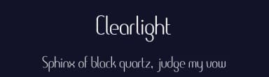 Clearlight by NimaType — Sans Serif Font — thumbnail 2