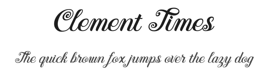 Clement Times by Iyon Nurdiansyah — Script Handwritten Font