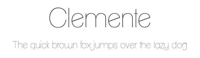 Clemente by Alan Prescott — Sans Serif Font