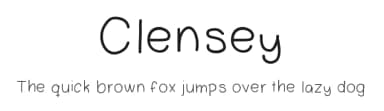 Clensey by Icía Rodríguez — Script Handwritten Font — thumbnail 1
