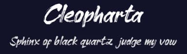 Cleopharta by cove703 — Script Handwritten Font — thumbnail 2