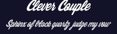 Clever Couple by Billy Argel Fonts ® — Script Handwritten Font — thumbnail 2